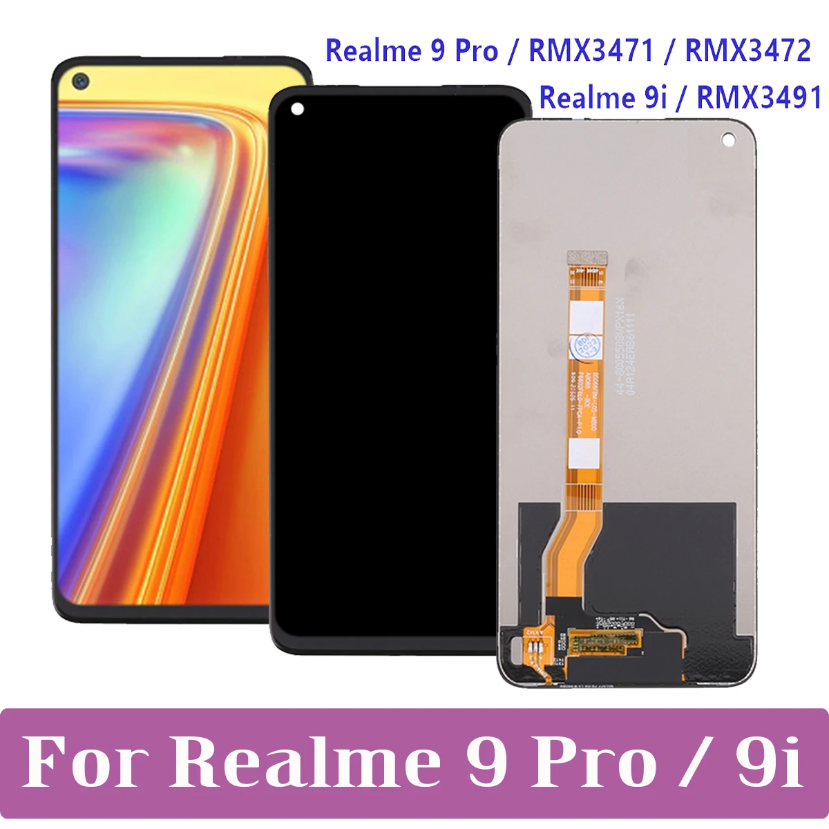 Original For OPPO Realme 9i RMX3491 LCD Display Touch Screen Digitizer Assembly For Realme 9 Pro 9Pro RMX3471 RMX3472 LCD