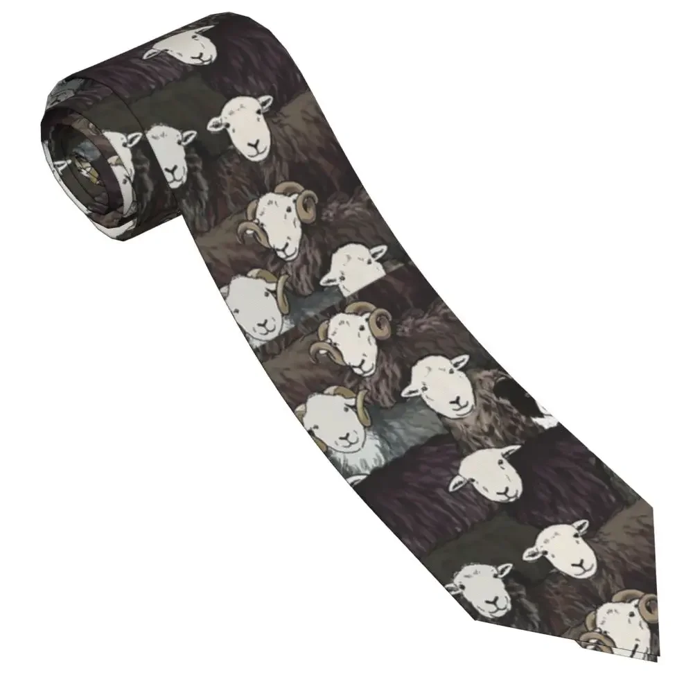 Border Collie Sheep Dog Neckties Unisex Fashion Polyester 8 cm Narrow Neck Ties for Mens Accessories Business