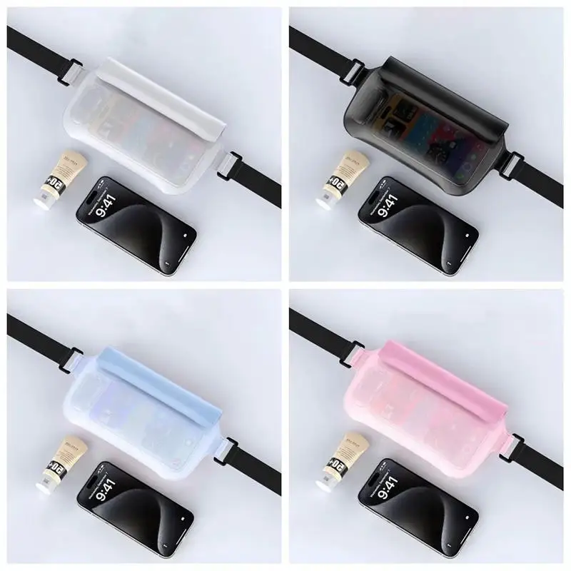 

Водонепроницаемая сумка для хранения мобильного телефона для плавания, рафтинга и дайвинга — безопасная для вашего телефона и сухого пояса, уличная пляжная сумка