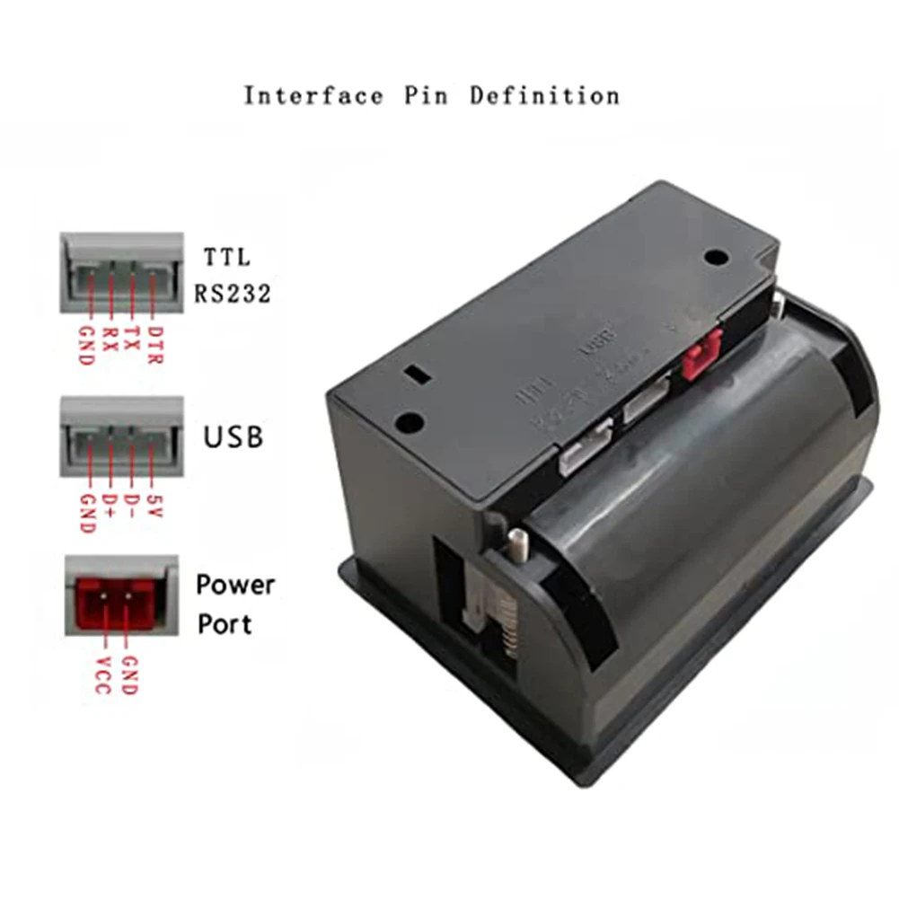 58MM Embedded Thermal Receipt Printer Module USB RS232 Serial Port For POS Kiosk Self Service Terminal Panel Ticket Printing