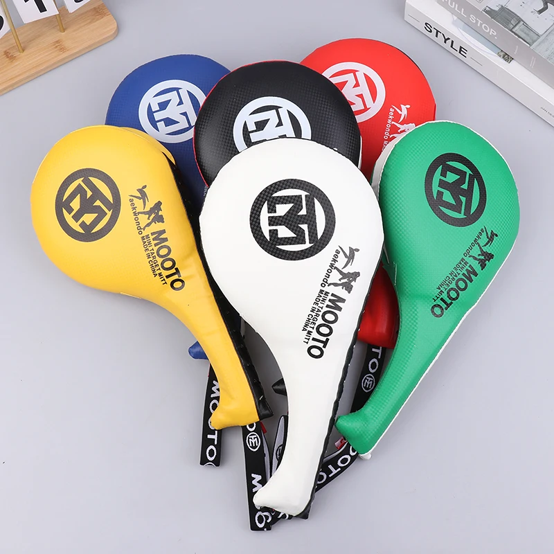 Almohadilla de entrenamiento de Taekwondo duradera de doble patada para niños, esponja de rebote de PU, almohadilla Sanda de boxeo para Tae Kwon Do Karate, regalos pequeños