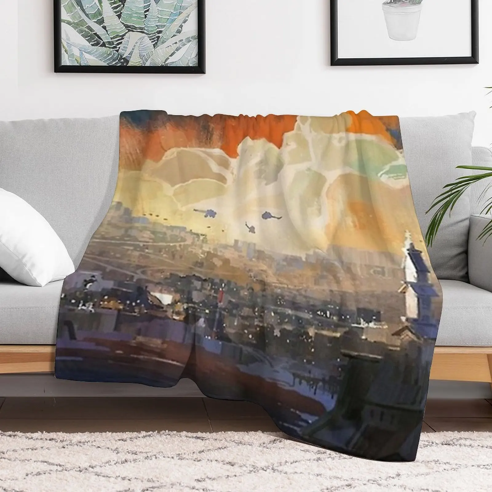 Disco Elysium Poster Throw Blanket Flannel blankets ands Blankets