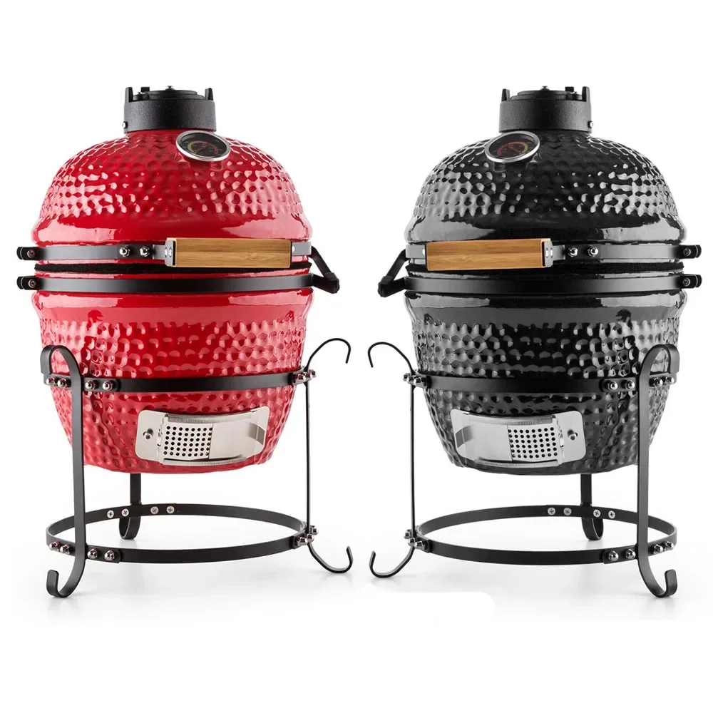 China Classic Green portable Charcoal Smoker 13 Inch Barbecue/ceramic bbq kamado grill