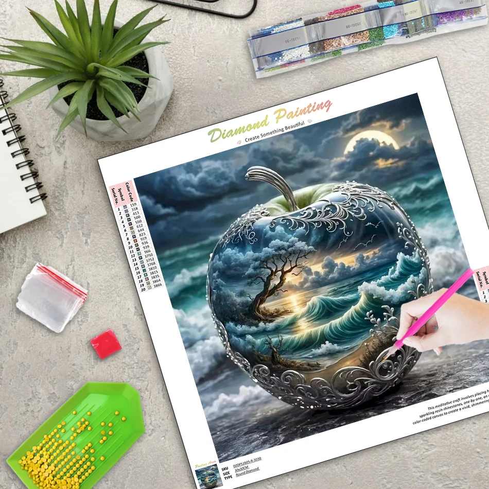 

Seaside 5d Diamond Painting Home Wall Art Decor Diy Idea Scenery Full Round/Square Diamond Art For Beginners Home Decor Gift