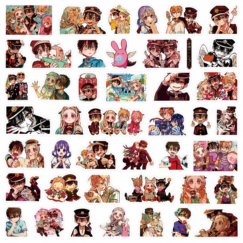 84pcs Cartoon Anime Toilet Bound Hanako Kun Stickers PVC Material Creative DIY Mobile Phone Book Scrapbook Waterproof Stickers.
