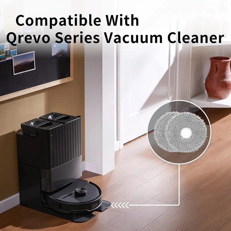 وسادة قماش ممسحة من الألياف الدقيقة A98G لـ Roborock Q Revo/Qrevo Maxv/Qrevo S/Qrevo Pro Robot Vacuum، أجزاء قماش تنظيف قابلة للغسل