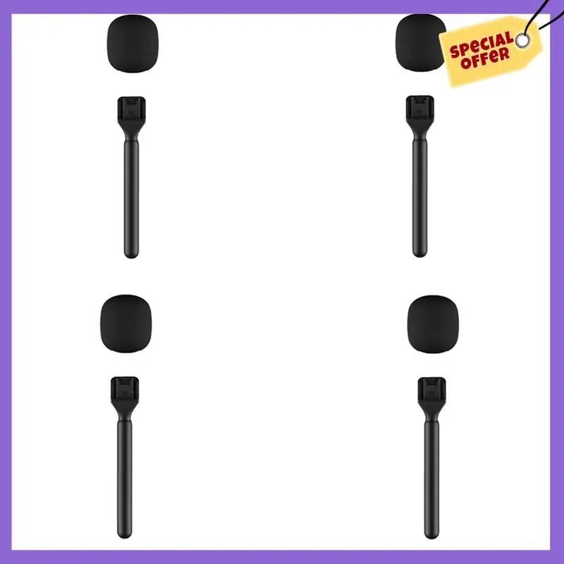

-A96Z 4X Interview Microphone Handheld Adapter For Rode Wireless Go/Goii/DJI Mic/Relacart/Wireless Transmitter