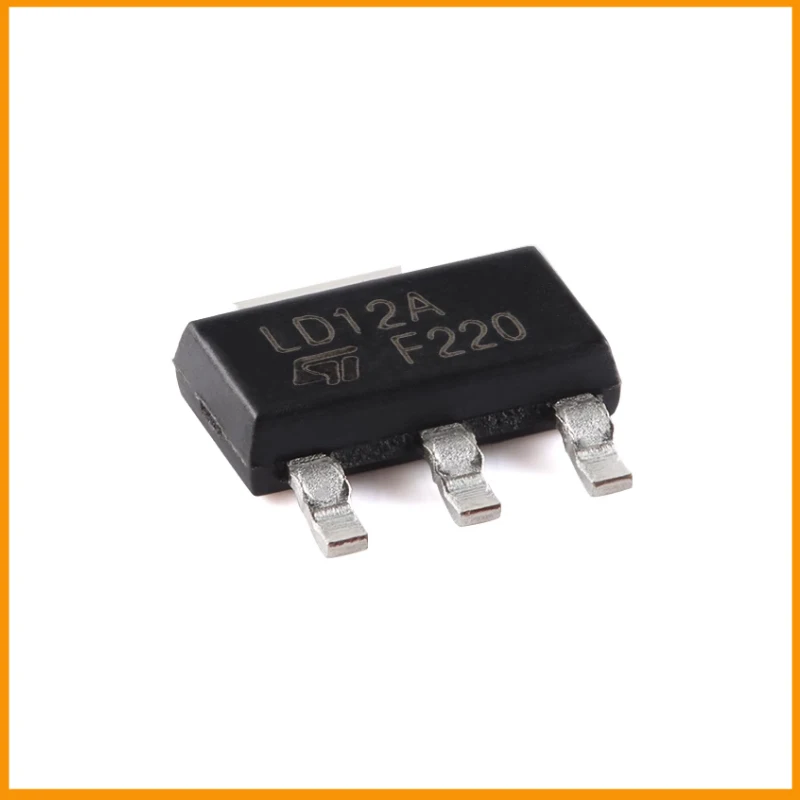 20Pcs/Lot  New Original  LD1117AS12TR  LD1117AS12 Linear Voltage Regulator IC Positive Fixed 1 Output 1A SOT-223