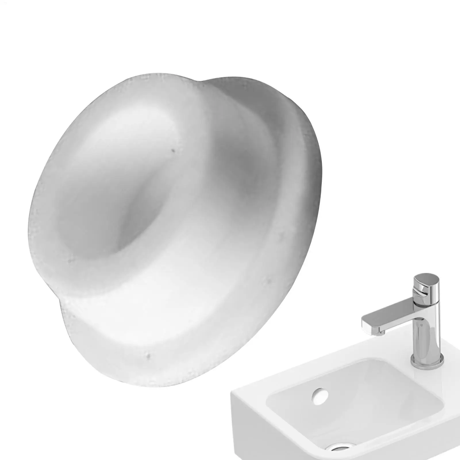 Sink Overflow Hole Cover Bathtub Drainage Insert Plug Water Basin Spillover Sealing Gadget for Toilet Kitchen Bathroom Supplies