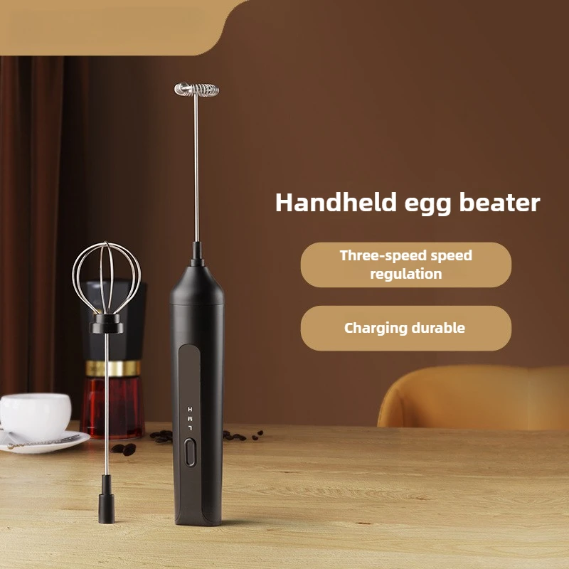 Mini Electric Milk Frother Handheld Foamer Mixer Stirrer Rechargeable USB Coffee Frother mixer 3-Speed Adjustable Mini Blender