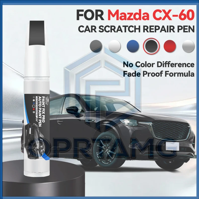

Автомобильные инструменты и аксессуары: Карандаш для подкраски автомобиля Mazda CX-60, ремонт царапин на кузове, аксессуары для ремонта кузова, черный спрей-краска