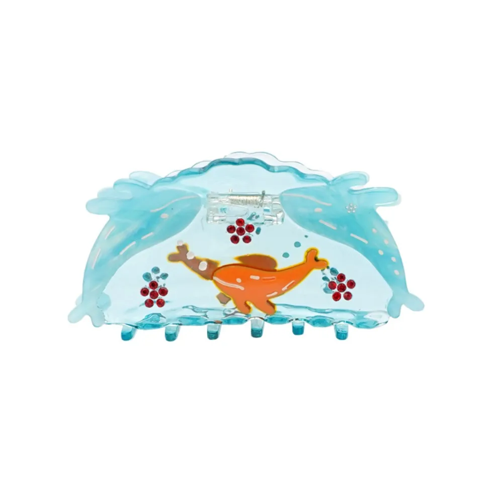 

Creative Hair Clip Ocean Fish Hair Grab Shark Clip Headwear Blue Whale Hair Claw Geometry Hairpin Acetic Acid Shark Clip Travel
