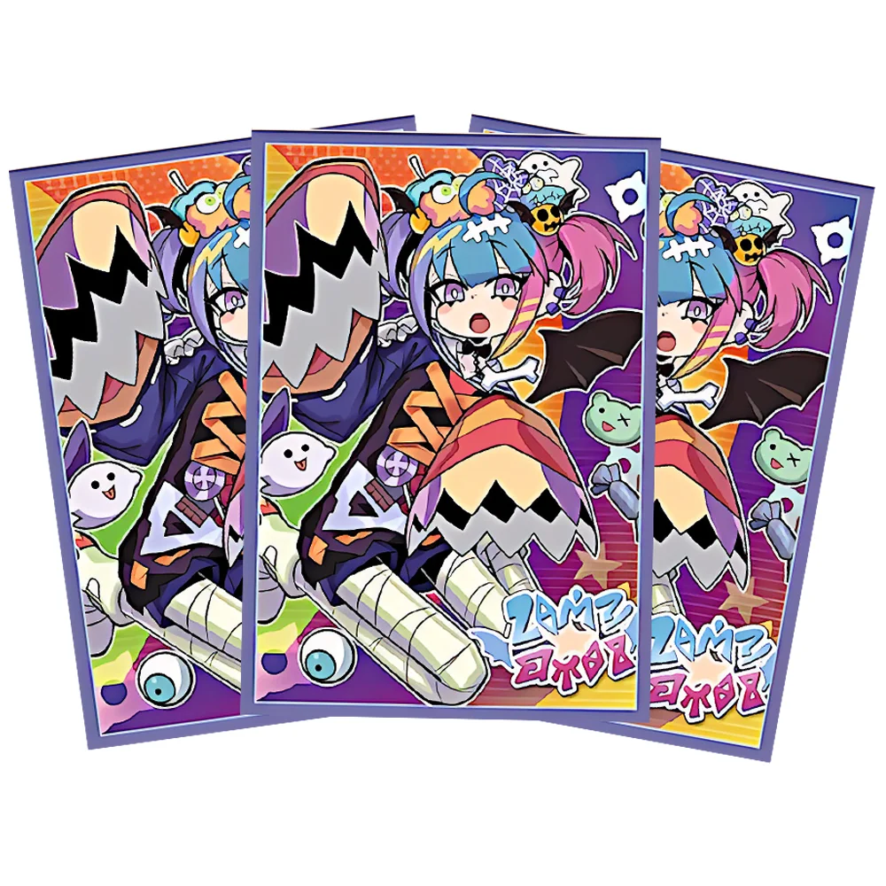 

50PCS 63x90mm Anime Holographic Card Sleeves Trading Card Sleeves Japanese Card Protector for YGO Game Cards Best Festival Gift