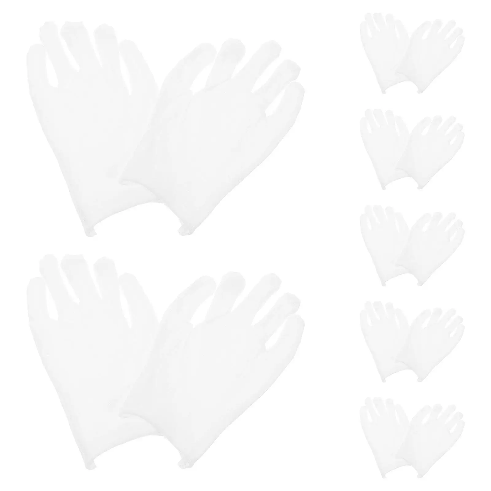 

12Pairs White Cotton Gloves Jewelry Handling Breathable Sweat-Resistant Etiquette Gloves for Award Ceremonies Jewelry
