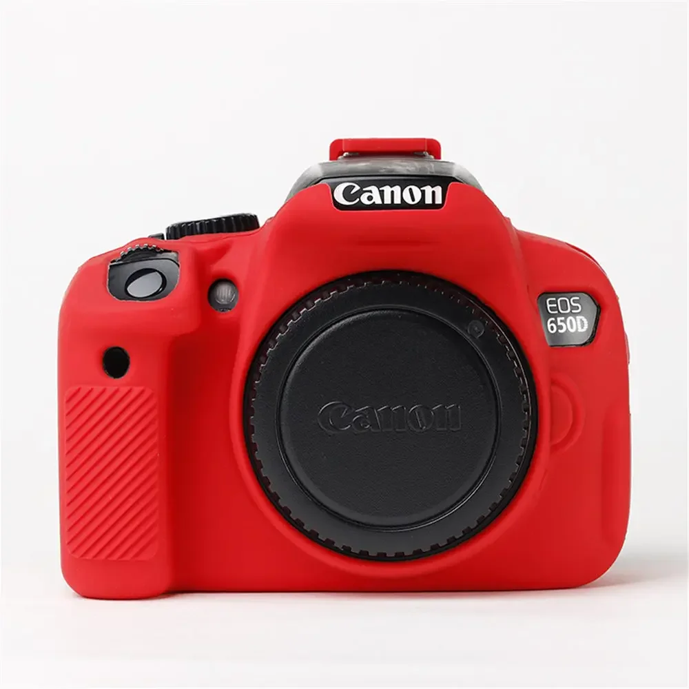 Soft Silicone Armor Camera Body Case For Canon EOS 600D 650D 700D Shockproof Rubber Cover