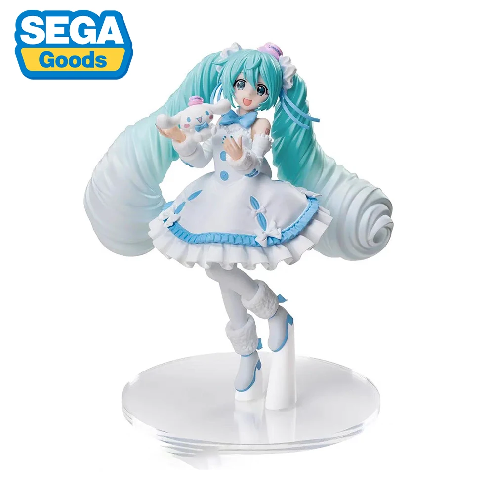 W magazynie oryginalna SEGA Hatsune Miku Cinamonroll pcv Anime Model postaci zabawki kolekcjonerskie prezenty