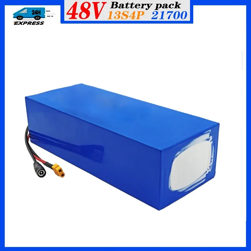 48V Li-ion Battery Pack 39Ah 13s4p 1500W 21700 Rechargeable Battery, For Electric Bike Electric Scooter Electric Wheelchair