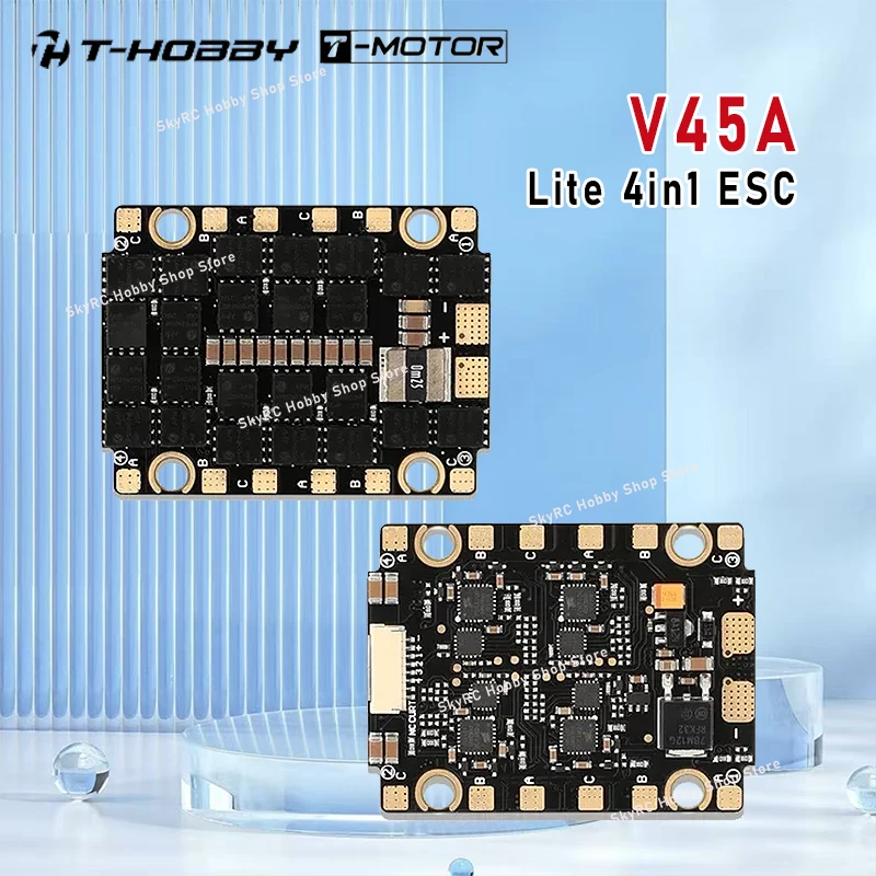 T-MOTOR T-HOBBY V45A Lite 4in1 ESC - 6S Lightweight Electronic Speed Control for FPV RC Racing Motor