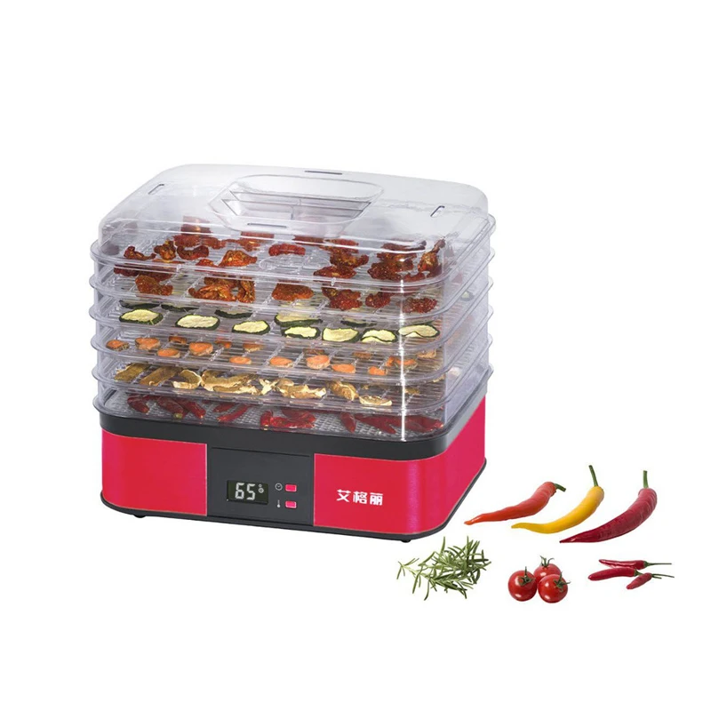 5-Layer Food Dehydrator hine Fruit Vege Dryer 250W Stainless Steel