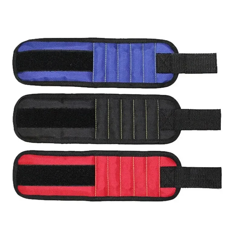 Magnetic Wristband for Holding Screws,Nails,Drilling Bits,Wrist Tool Holder Belts with Strong Magnets,five Rows of Ten Magnets image 2