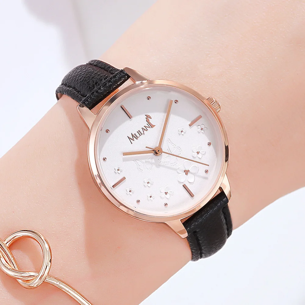 

Оригинальные наручные часы Disney Mulan, студенческие часы, женские часы, водонепроницаемые кварцевые часы Disney, простые модные женские часы