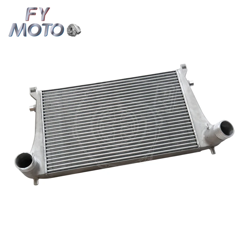 Upgrade Bar&Plate Charge Air Cooler Compatible Audi A3 S3 Golf MK7 GTI R EA888 Engine, Standard 70mm Inlet Outlet Interface