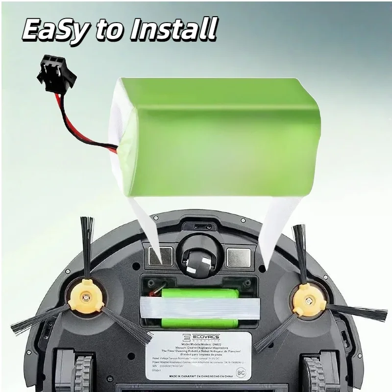 

14.4V 2600mAh Battery – for Conga Excellent 990/1090/1790/1990, Deebot N79S/N79/DN622, Robovac 11 & Tesvor X500 Robot Vacuums