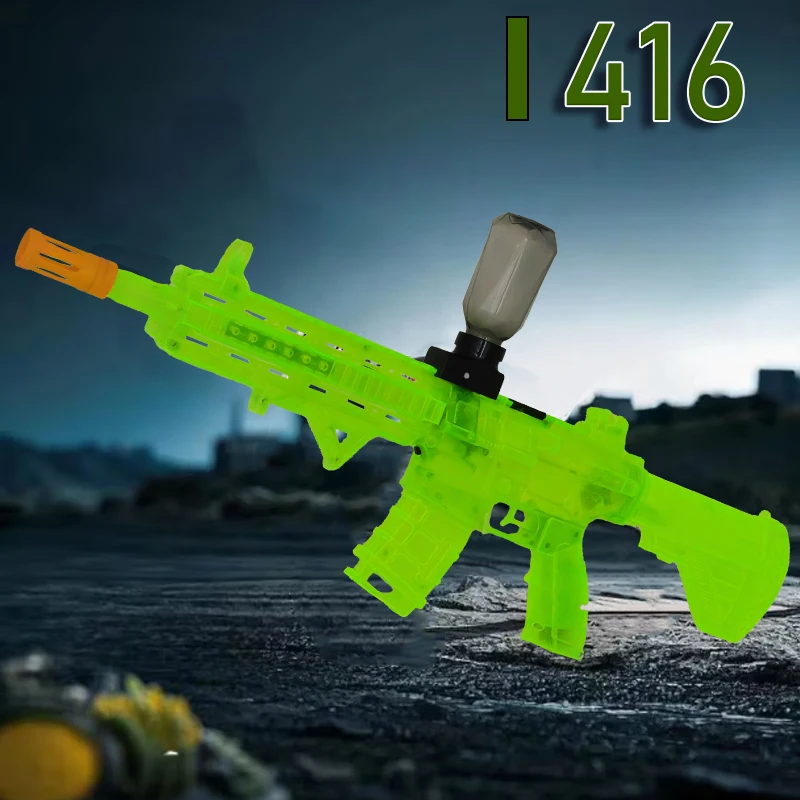 Pistolet jouet fluorescent, mode éclaté automatique, jouet extérieur essentiel, cadeau parfait pour Noël et Halloween