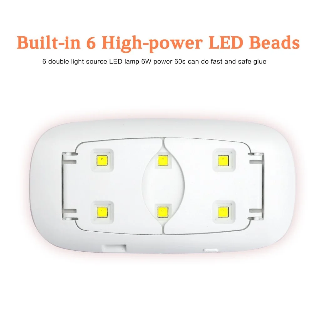 مسمار ضوء 6 واط مسمار مصباح مسمار الأشعة فوق البنفسجية هلام البولندية علاج مصباح مسمار مجفف المهنية مسمار أدوات الرسم الملحقات (6 واط مسمار ضوء)