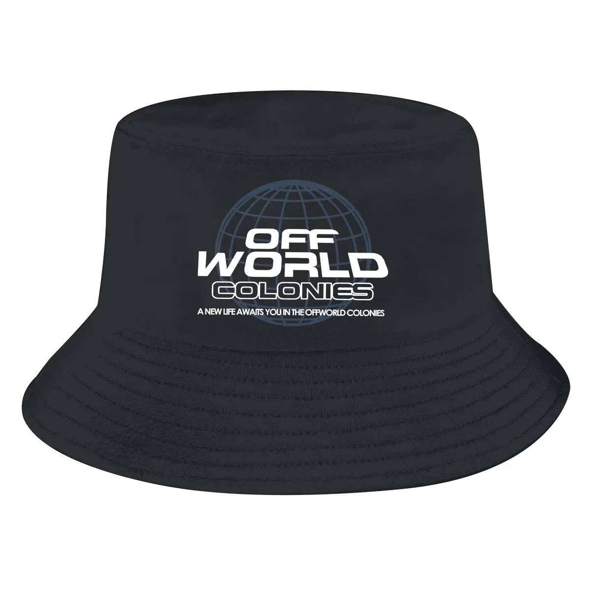 A New Life Offworld Colonies Unisex Bucket Hats Blade Runner 2049 Hip Hop Fishing Sun Cap Fashion Style Designed