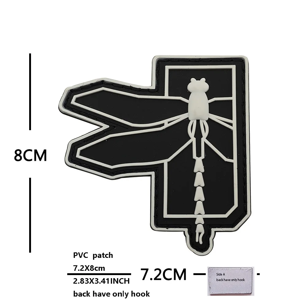 ใหม่กระเป๋าอุปกรณ์เสริม MC Camo Dragonfly Magic Badge PVC Drop กาว Armband Morale กระเป๋าเป้สะพายหลังสติกเกอร์ Badge Hook Patch