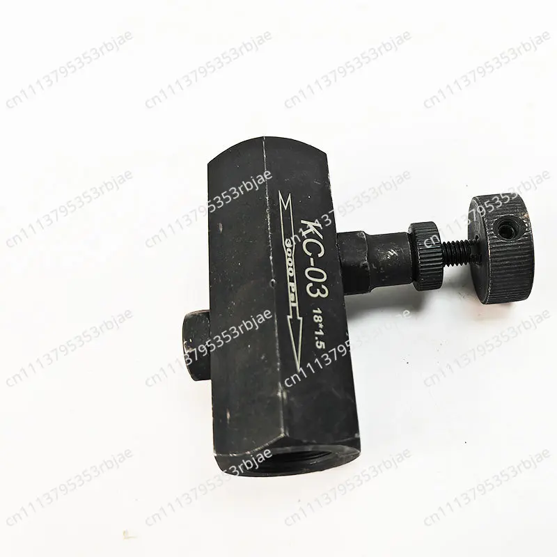 For KC-03 Hydraulic One-way Throttle Valve, Flow Control Speed Regulator for Two-way Cylinder