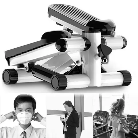 미니 스테퍼 계단 스테퍼 최대 120kg 페달 스테퍼 LED 디스플레이 풀 로프 운동 장비가있는 트위스트 스테퍼 기계