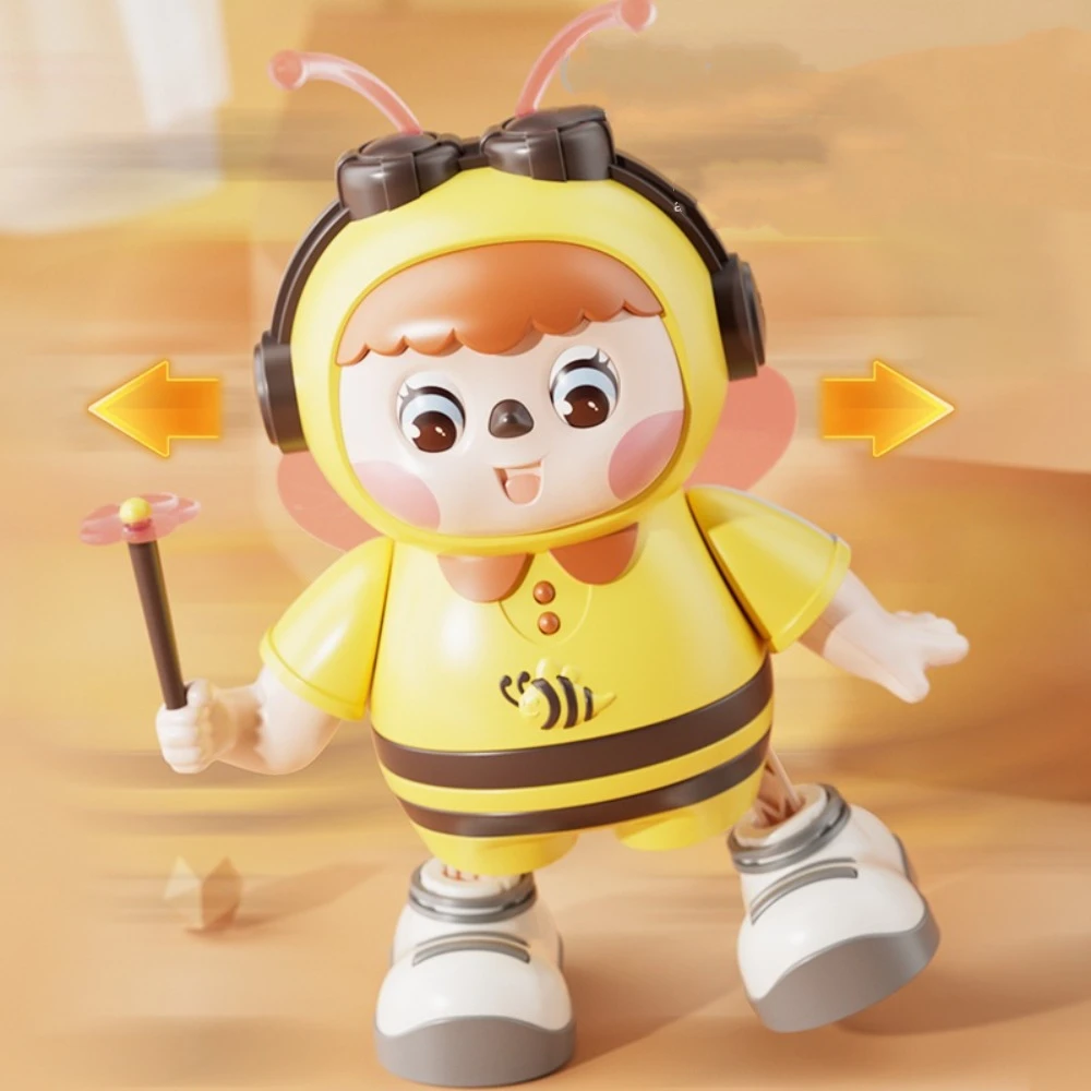 Early Education Toy Gutta Percha Electric Bee Toy Sound Recording Talking Animals Singing Dancing Bee Toy Funny Lovely Children