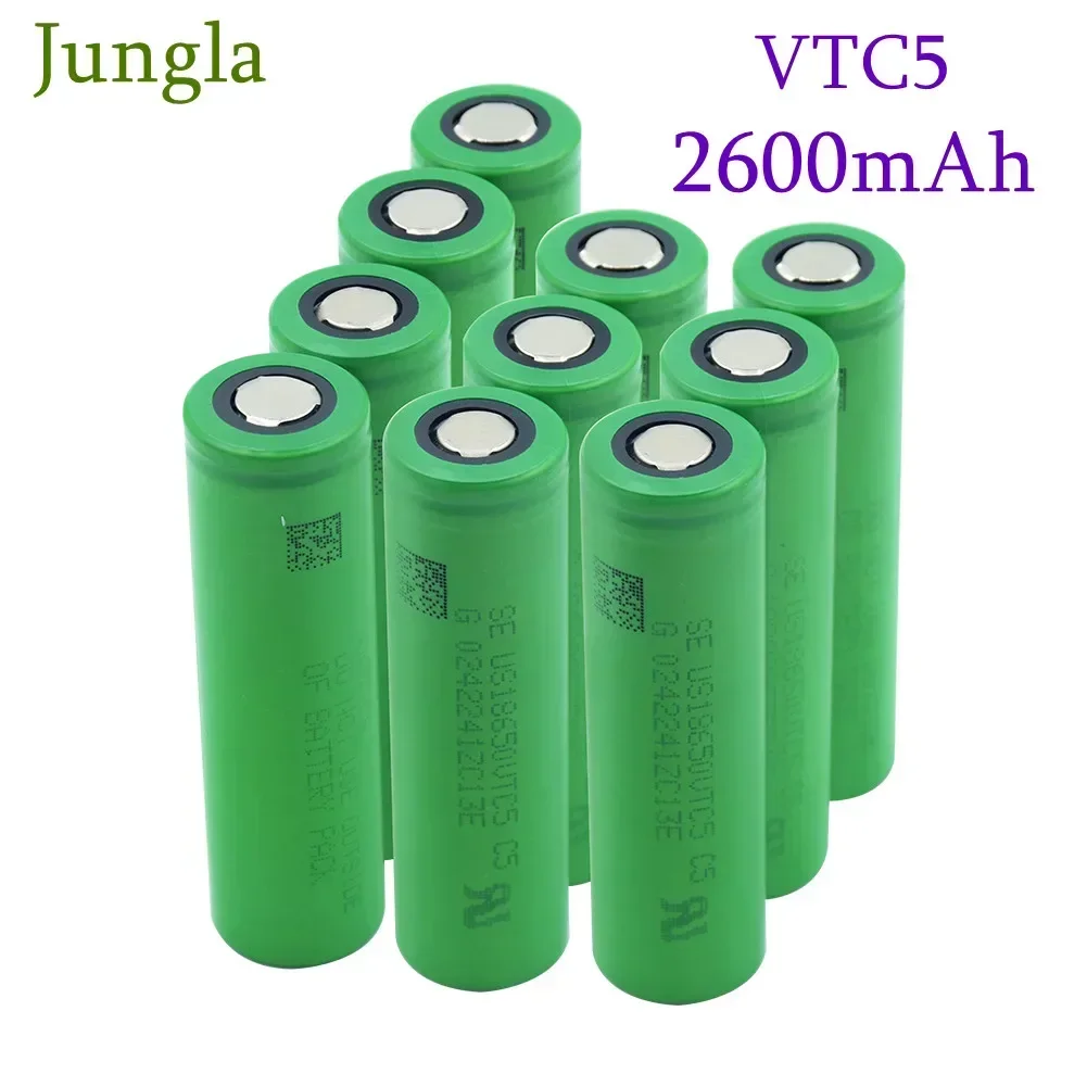 

2025 10 stück 3,7 V Volt Wiederaufladbare US18650 VTC5 2600mAh VTC5 18650 Batterie Ersatz 3,7 V 2600mAh 18650 batterien