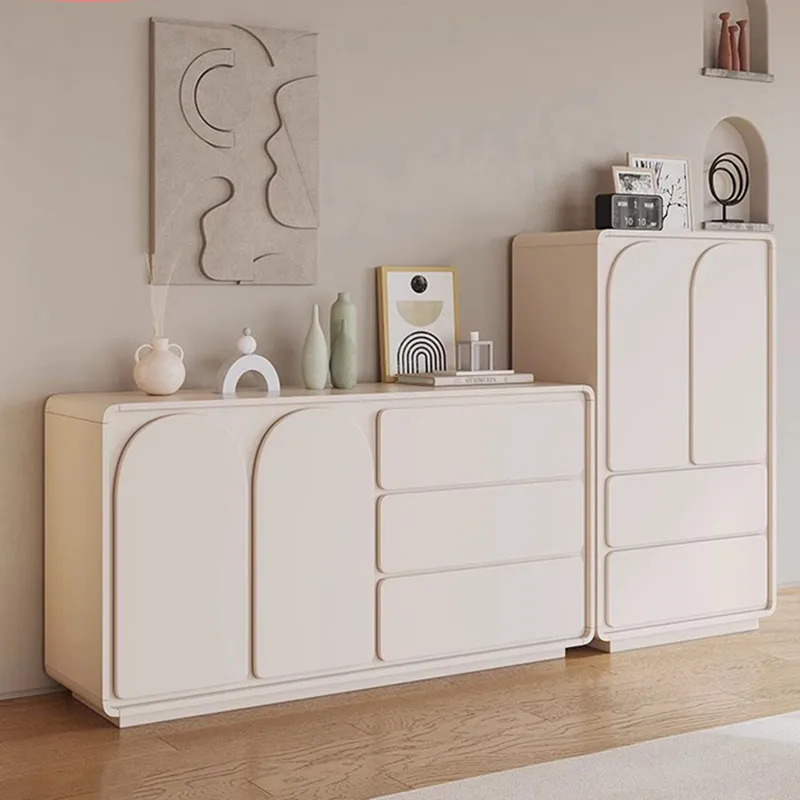 Buffet White Living Room Cabinet Sideboard Desk Coffee Station Perfume Cabinet Magazine Racks Jewelry Cajoneras Home Furniture