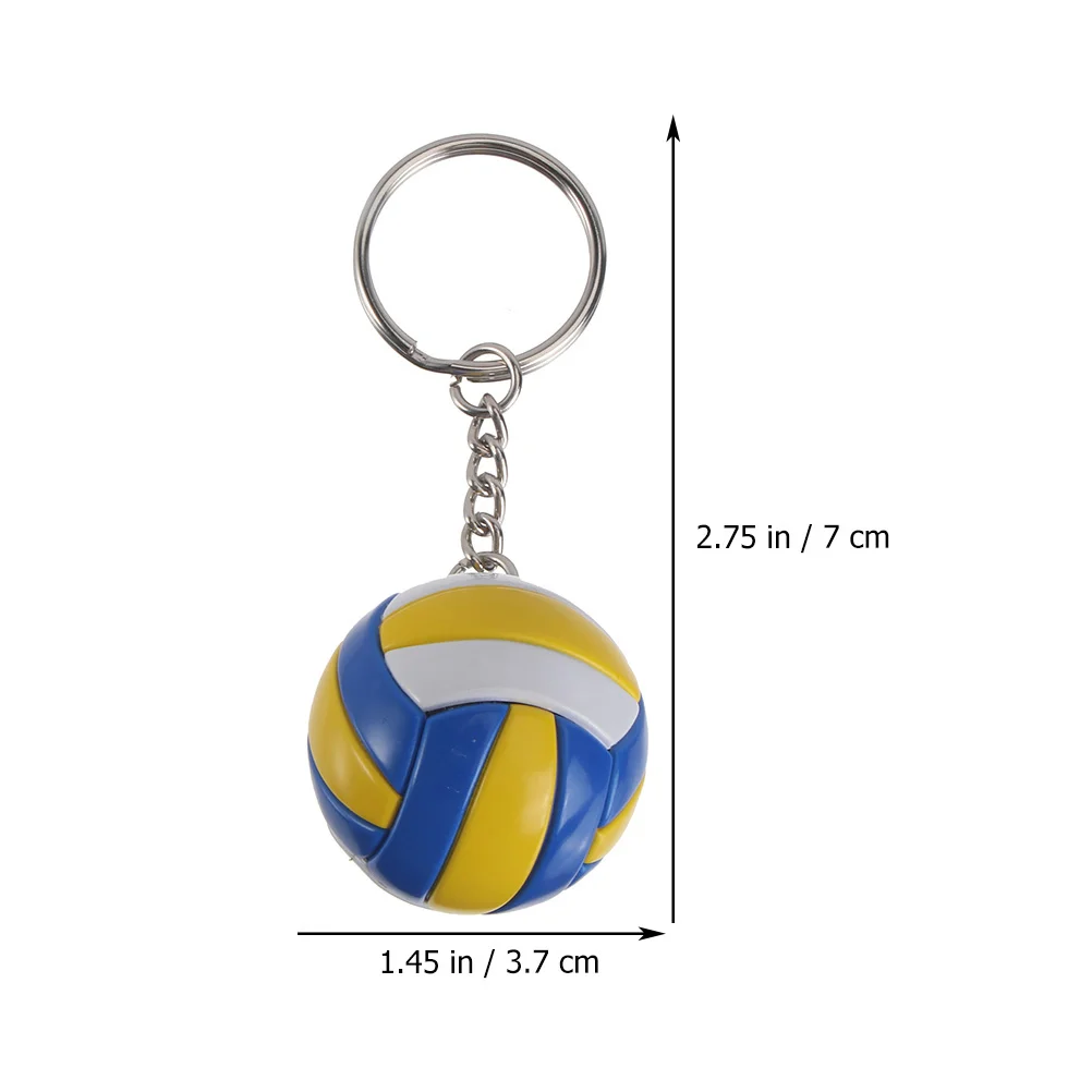 4 Pcs Volleyball Keychain Exquisite Compact Decorate Tournament Prize Portable Bag Pendant Multi Function Eye catching