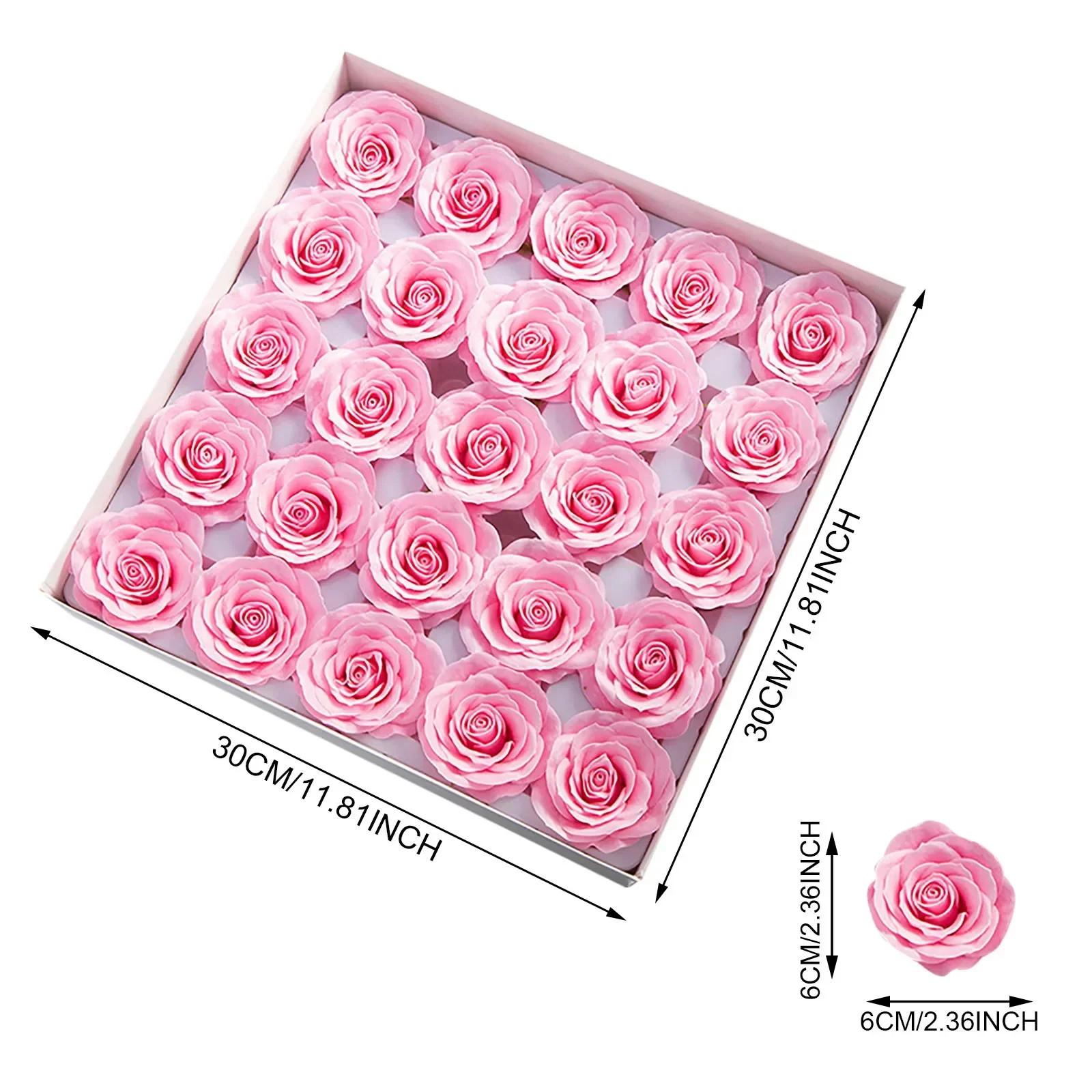 Soap Rose Flower Head Artificiale Real Touch Bloom per Bouquet fai da te Compleanno San Valentino Matrimonio Festa della mamma Regalo Decorazione per eventi