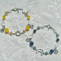 Sun and Moon Matching Bracelet | Celestial Freindship Bracelets | Couples Jewlery | Space Bracelets