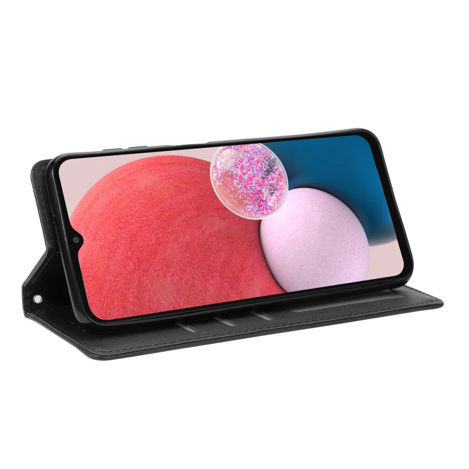 Funda tipo billetera con tapa para Xiaomi Redmi 13C 12 10 10A 10C 9 9A 9C 9T 8 8A 7 7A 6A 5 5A POCO M3 X3 X5 Pro NFC, funda de cuero PU 5