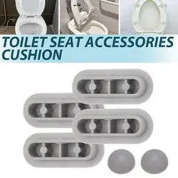 RV Toilet Seat Corner Cushion Accessories 4 Seat Pads Absorber Seat 2 Cover Kit Lifter Toilet Shock Bathroom Pads Upper U1H8