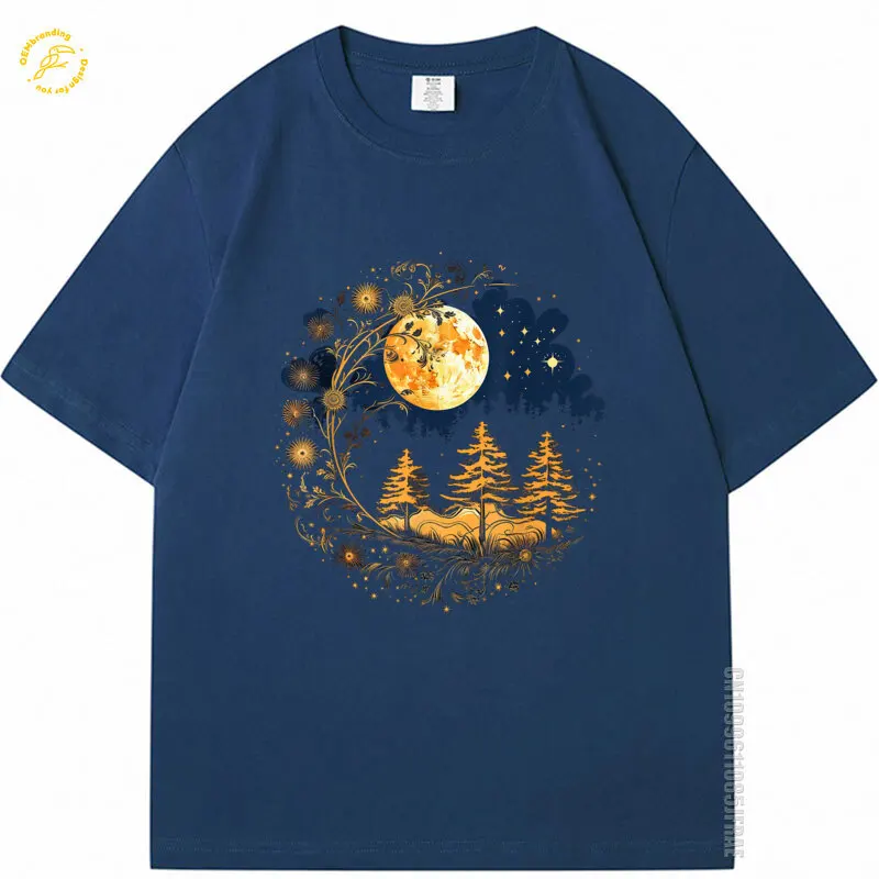 

Mystic Sun And Moon Woman Mystical Flowers Aesthetic Oversized T-Shirt Men Shirts XL TShirt For Man Personnalisé Tee Shirt