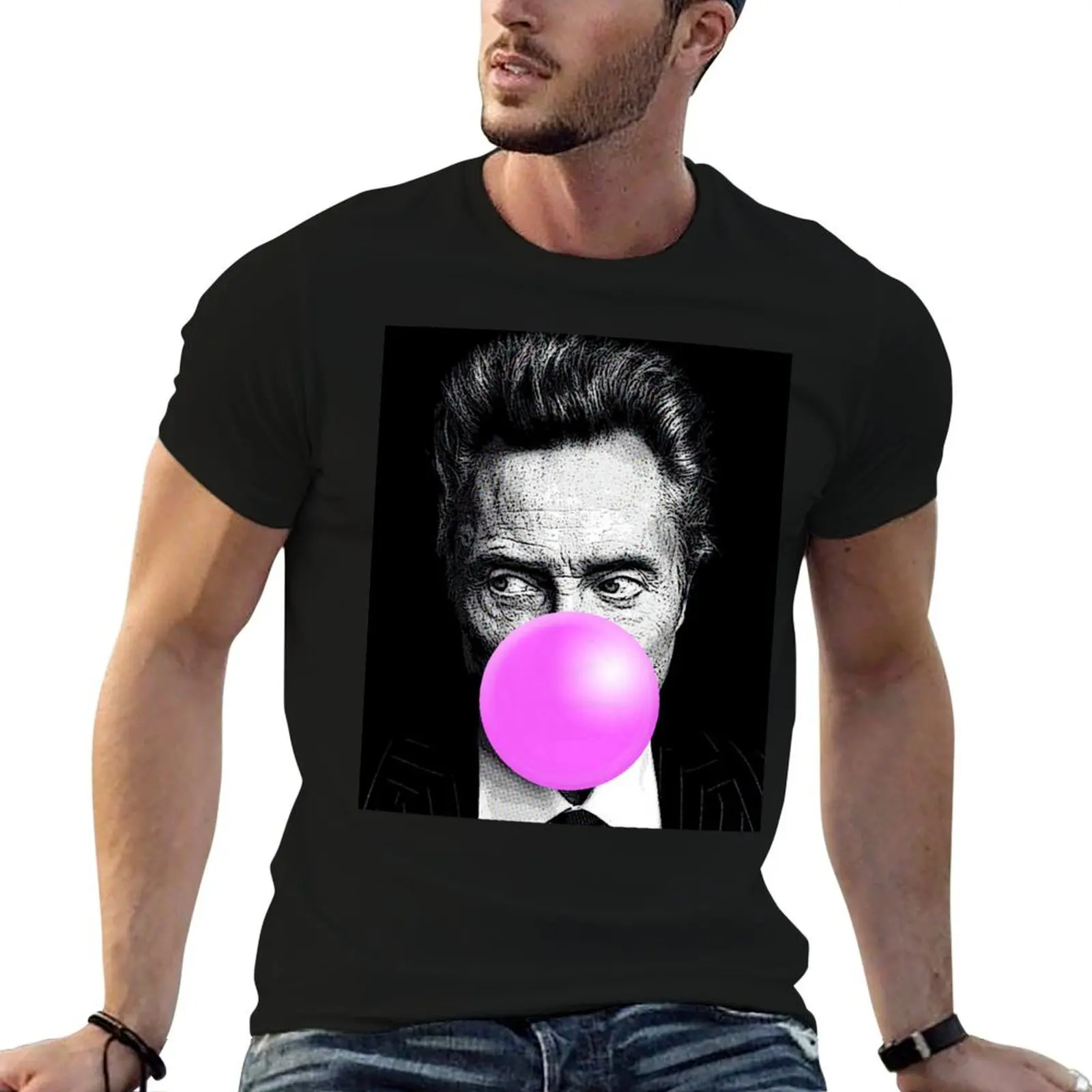 Christopher Bubblegum T-Shirt Casual Loose Fit Summer Tee Shirt
