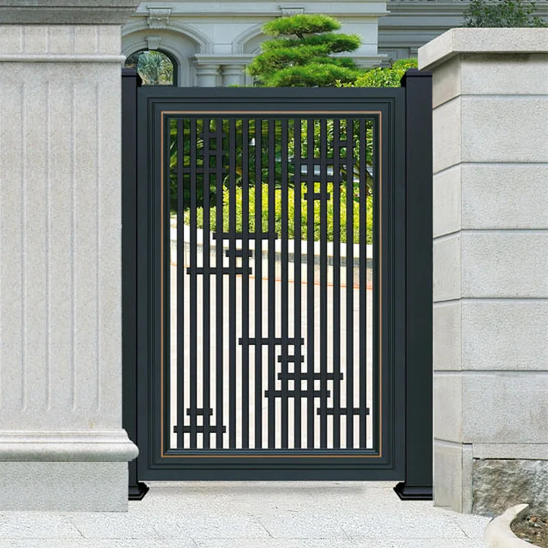 Customization Sliding Gates Design Aluminum Patio Latest Main Entrance Metal Louver Folding Sliding Gate Driveway Automatic Gate
