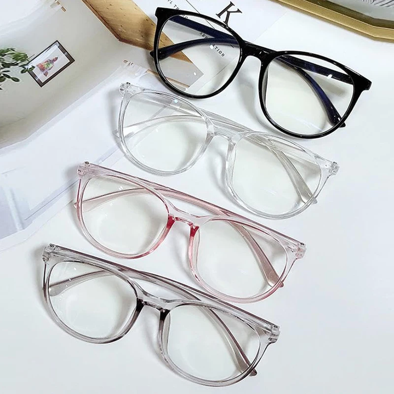 Women\'s Eyeglasses With Frame Anti Blue Light Glasses Eyewear Optical Lenses Frames Vintage Lunettes Myopia Femme Eyepieces