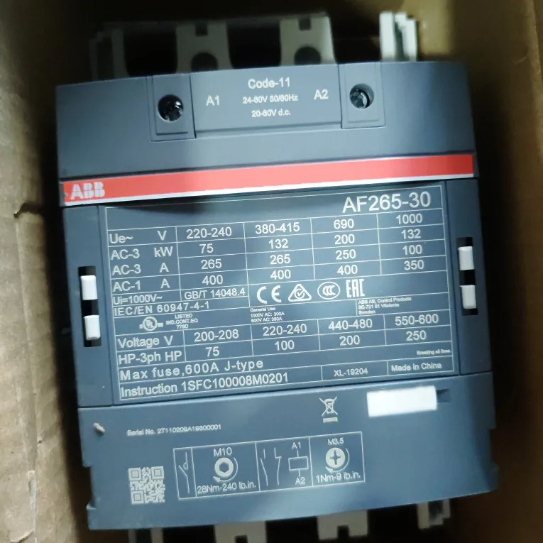 ABB AF265-30 AF265-30-11-11 20-60VAC/DC