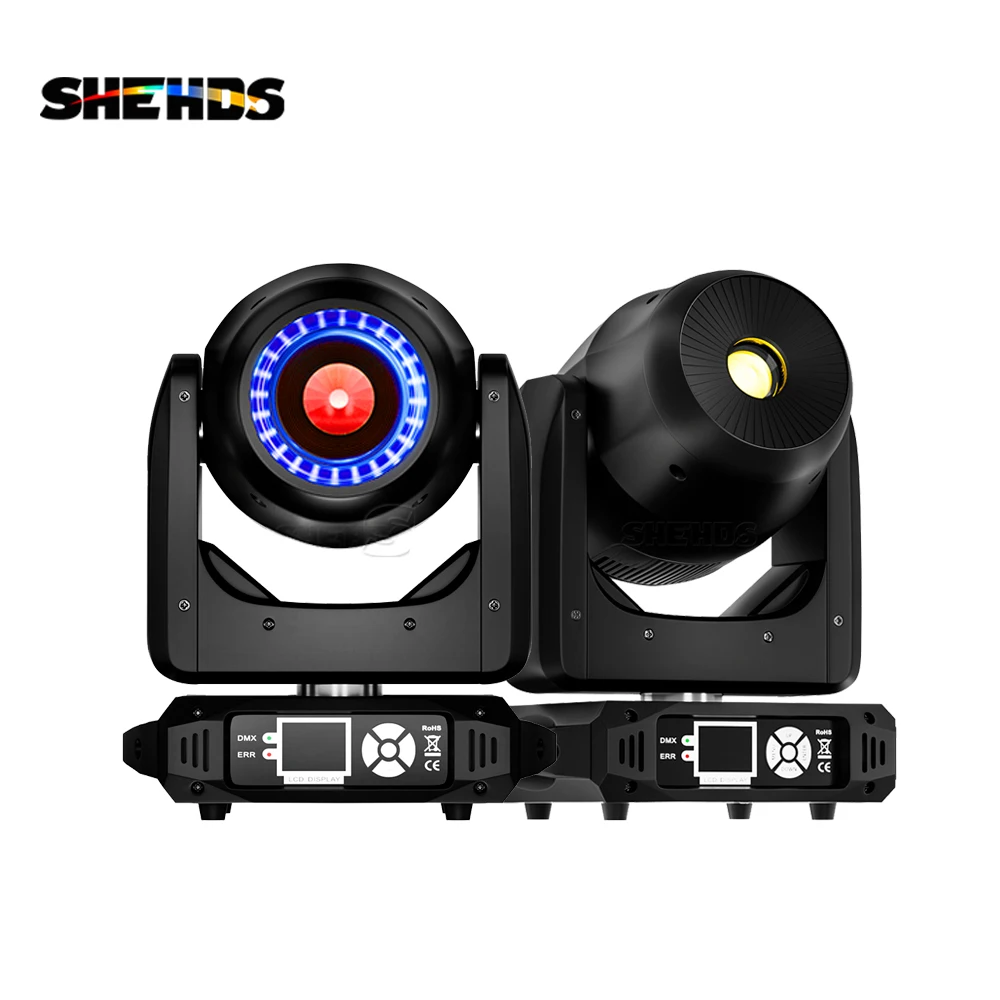 SHEDHS 160W LED Moving Head With/Without Ring DJ Disco Party Light RDM Clear Pattern For Wedding Stage Light Effect Professional