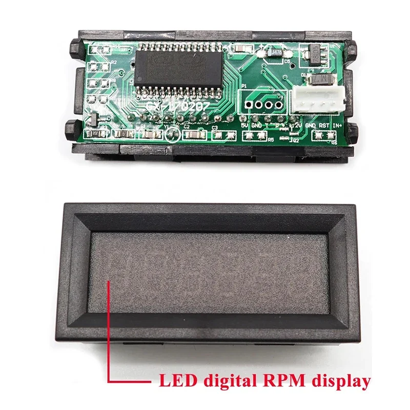 Mini Tacômetro de Exibição de Velocidade para Motor de Eixo sem Escova Cnc Driver de Motor de Passo Eixo Refrigerado a ar 300w 400w 500w Display