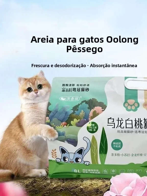 arena-para-gatos-de-tofu-con-sabor-a-melocoton-blanco-ulong-aglutinacion-rapida-antiadherente-fuerte-desodorizacion-bajo
