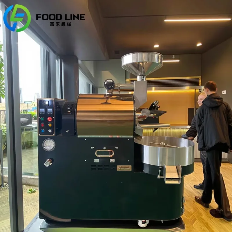 Coffee Roaster Coffee Bean Roaster Machine Commercial Stainless Steel Drum Roasting Equipment Digital Control Coffee Shop Custom